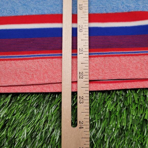 VTG 80s Multi-Color Stripe Tank Top Womens M Retro Roller Skate Textured - Picture 6 of 7